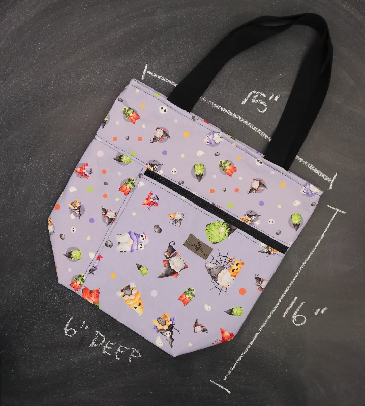 Statement Bags, Shop TodayRustic Bags For Outdoor And Nature-Inspired Looks Worth Doing Library Tote in Boo Gnomes Statement Bags, Shop TodayRustic Bags For Outdoor And Nature-Inspired Looks Worth Doing Library Tote in Boo Gnomes