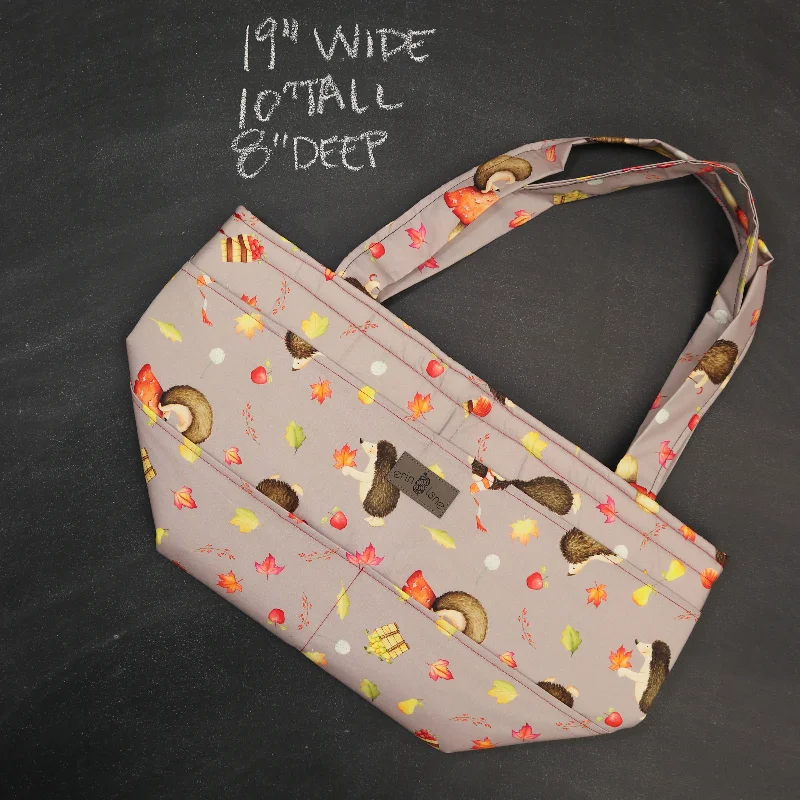 Designer Bags, Low PricesFlash Sale On Premium Bags Barrel Tote Bag in Hedgehog Orchard