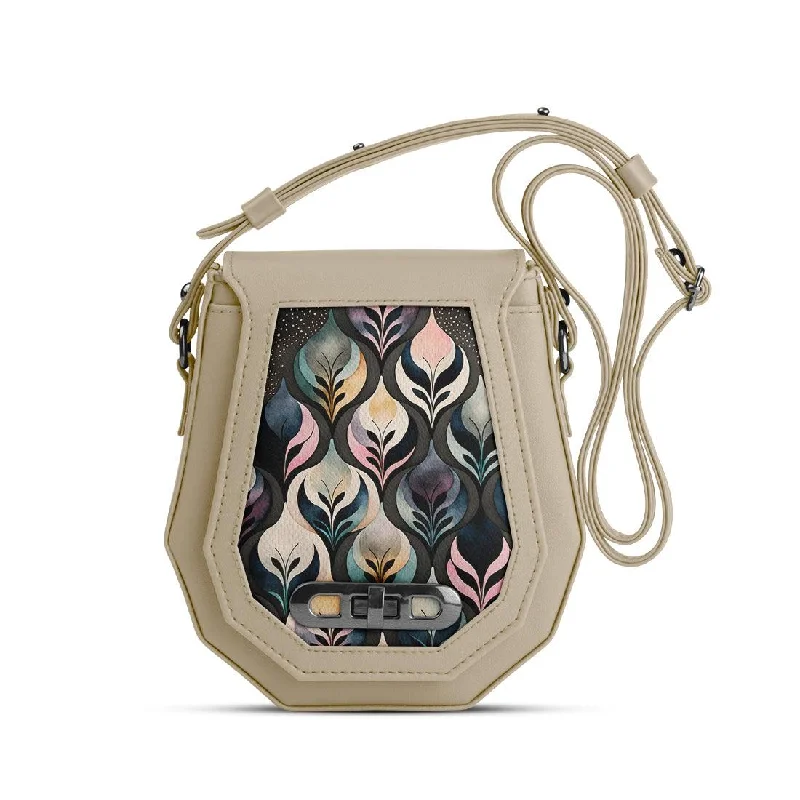  Classic Totes At Unbeatable DealsDiscover Now Beige Polygon Crossbags Glowing Flowers