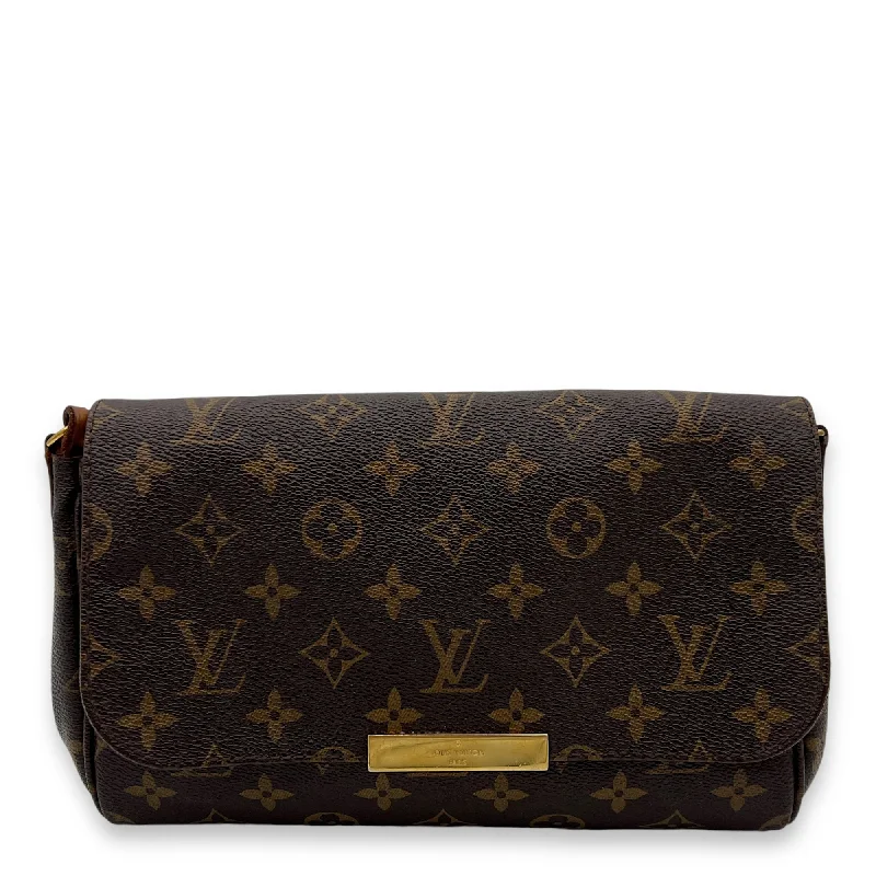  The Best Handbag Offers Are HereEssentials On Sale Favourite Crossbody Bag Brown in Monogram Coated Canvas, Gold hardware