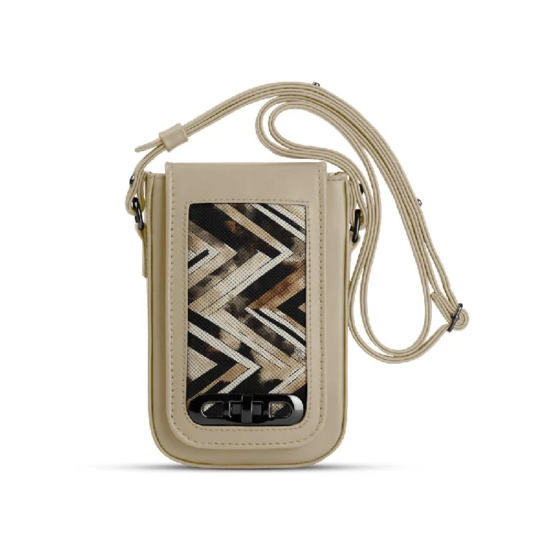  Carry Elegance For LessThe Good Stuff Beige Tagged Crossbag ZigZag