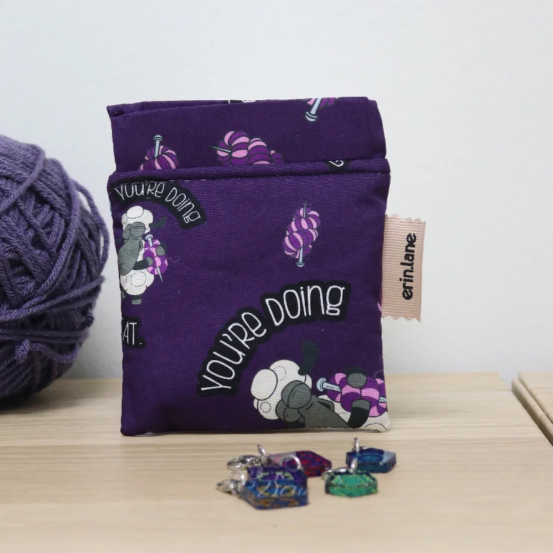 Stylish Handbags With Exclusive Online DiscountsLimited Edition Bags For Collectors Keep It Snappy Notions Pouch in "You're Doing Great" Sheeple Stylish Handbags With Exclusive Online DiscountsLimited Edition Bags For Collectors Keep It Snappy Notions Pouch in "You're Doing Great" Sheeple