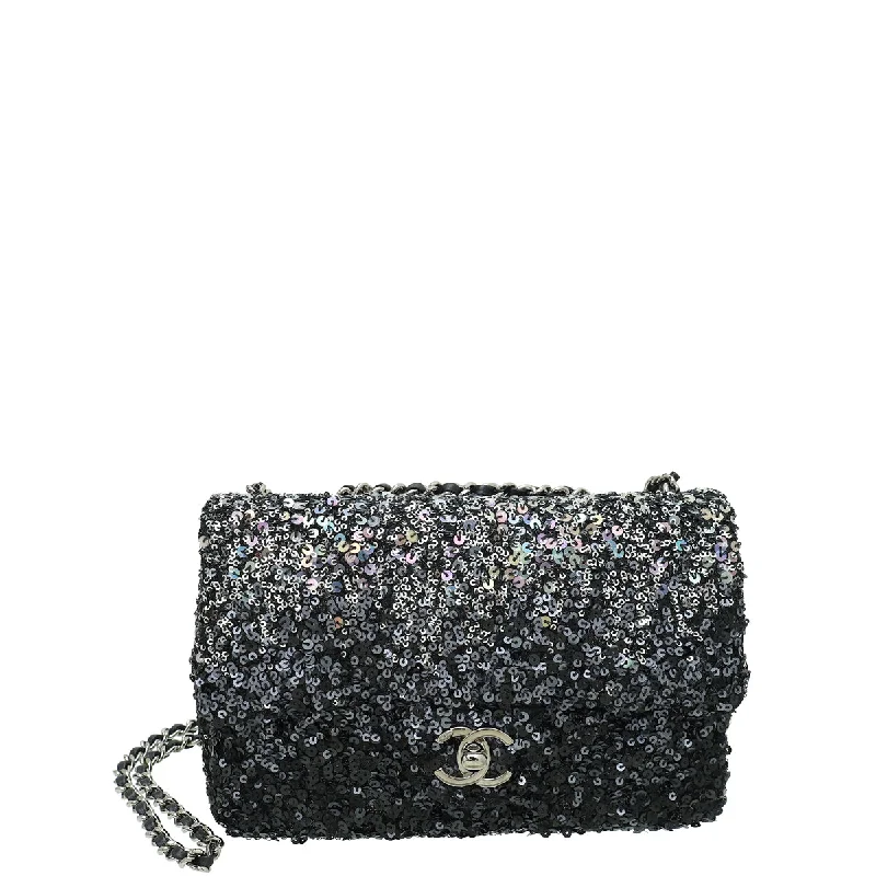  Timeless Bags, Flash SaleHuge Discounts This Week Chanel Bicolor CC Shaded Sequins Mini Flap Bag