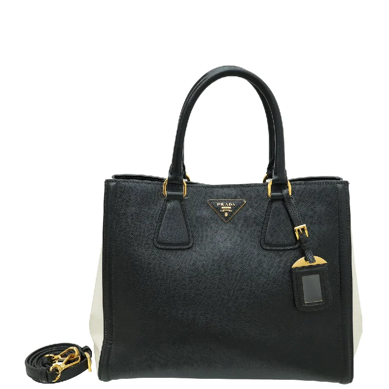  Trendy Handbags, Limited-Time SaleEmbrace New Fashion Prada Bicolor Lux Tote Bag