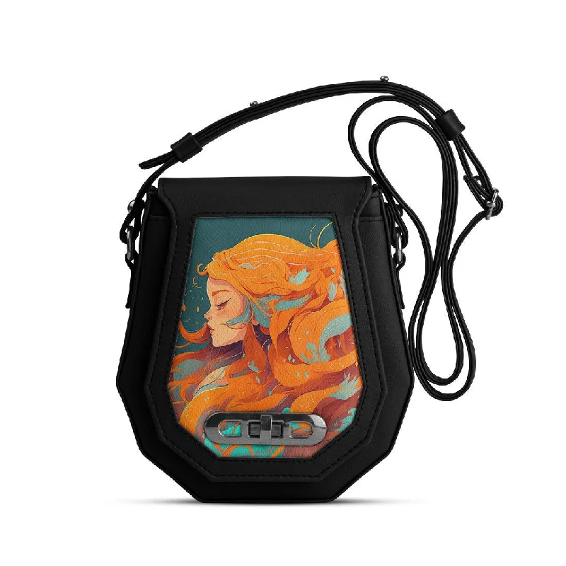  Big Savings On Totes, Crossbody Bags, And MoreTrendy Looks On Sale Black Polygon Crossbags Queen in Orange