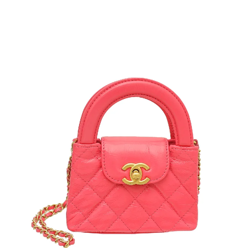  Seasonal Sale On Trendy HandbagsStupidly Low Prices Chanel Pink CC Micro Kelly Quilted Bag