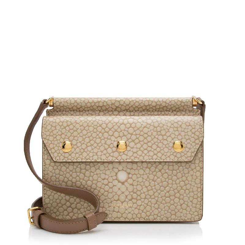  Premium Handbags With A Touch Of EleganceLimited Styles Burberry Calfskin Faux Leather Stingray Print Title Mini Shoulder Bag