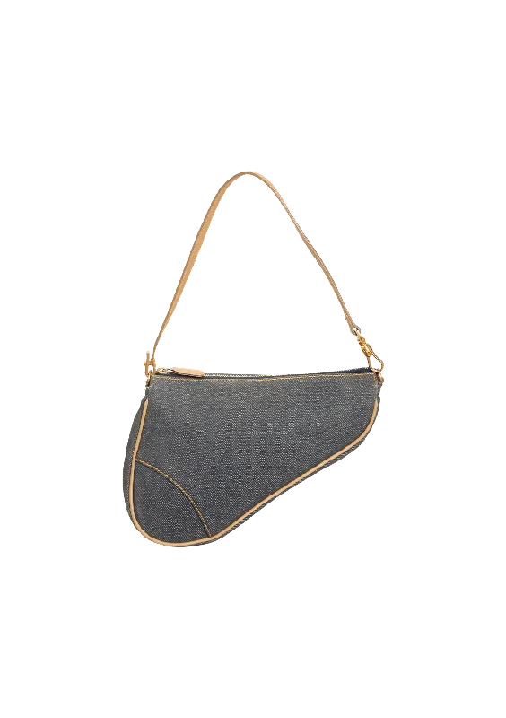  Iconic Handbags At Unbeatable PricesClassy Style Discounts VINTAGE DENIM SADDLE POCHETTE