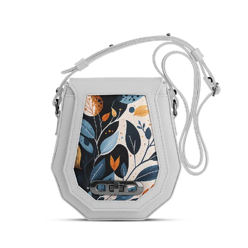  Trendy And Classic Bags Now At Unbeatable DiscountsFresh Styles, Fresh Deals White Polygon Crossbags Leaves