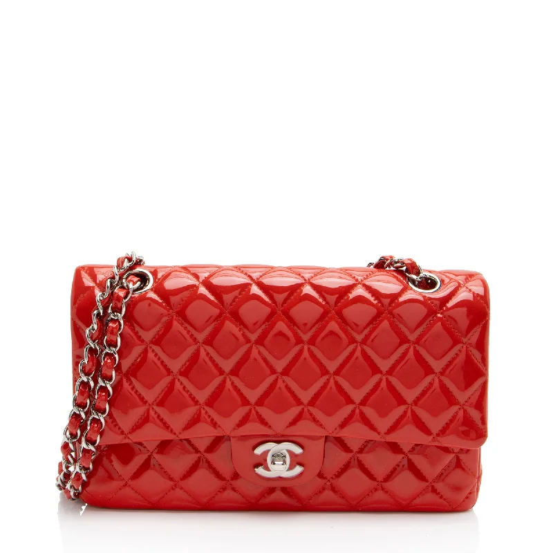  Big Savings On Totes, Crossbody Bags, And MoreDiscounted Designer Bags For Clearance Sale Chanel Patent Leather Classic Medium Double Flap Bag