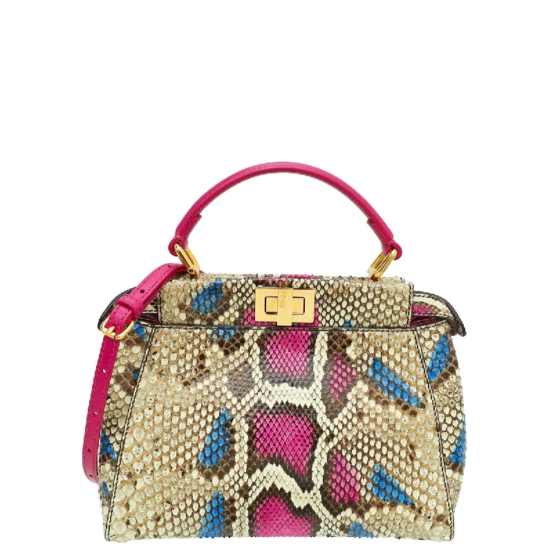 Elegant Purses At Clearance PricesClearance Bags For Budget Shoppers Fendi Multicolor Python Mini Peekaboo Bag Elegant Purses At Clearance PricesClearance Bags For Budget Shoppers Fendi Multicolor Python Mini Peekaboo Bag