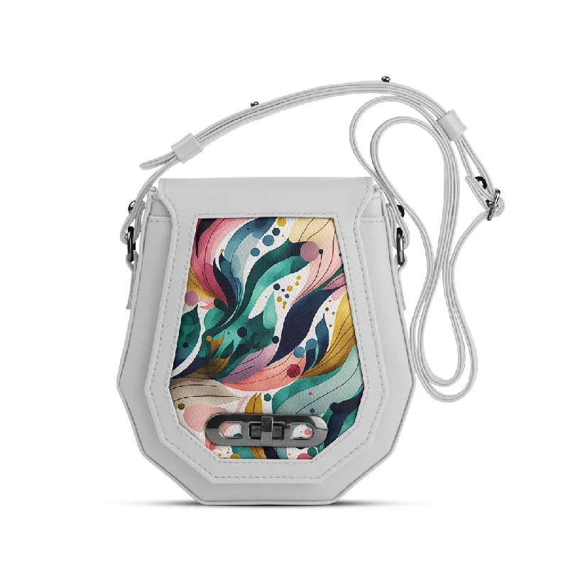  Flash Sale On HandbagsStylish Looks White Polygon Crossbags Color Flow