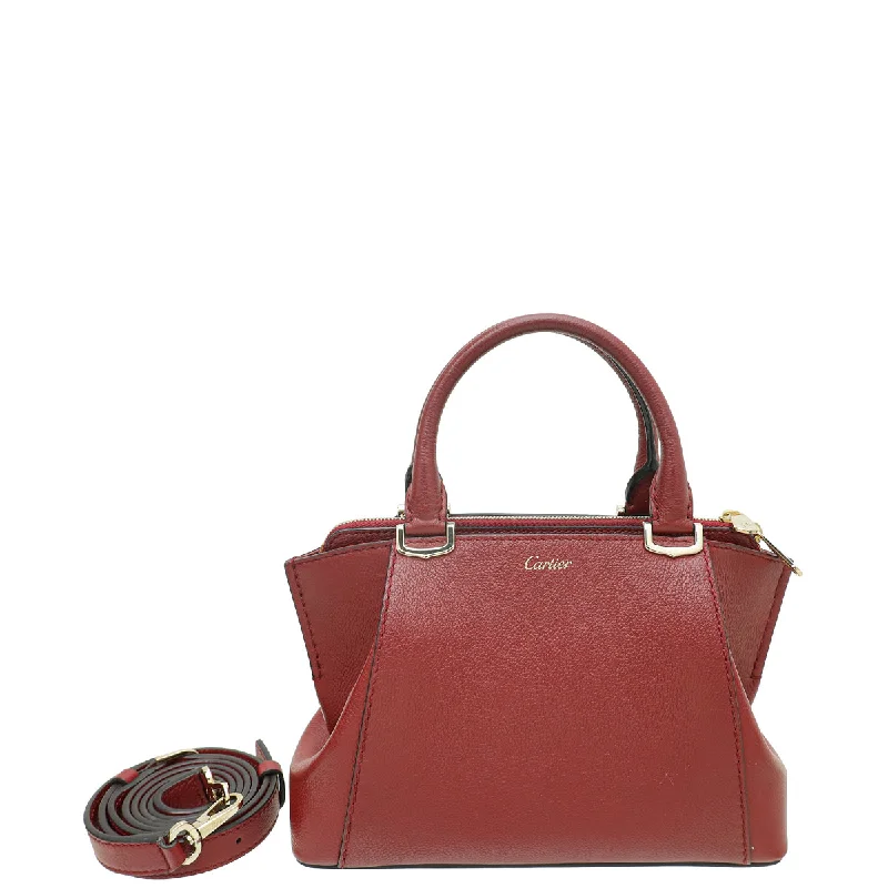  Upgrade Your Look With Our Bag SaleCasual Yet Chic Sales Cartier Burgundy C De Cartier Mini Bag