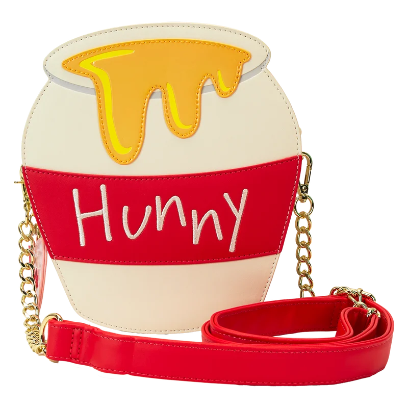  Elegant Bags, Limited Stock AvailableVibrant Style Promotions Winnie The Pooh Hunny Pot Crossbody Bag