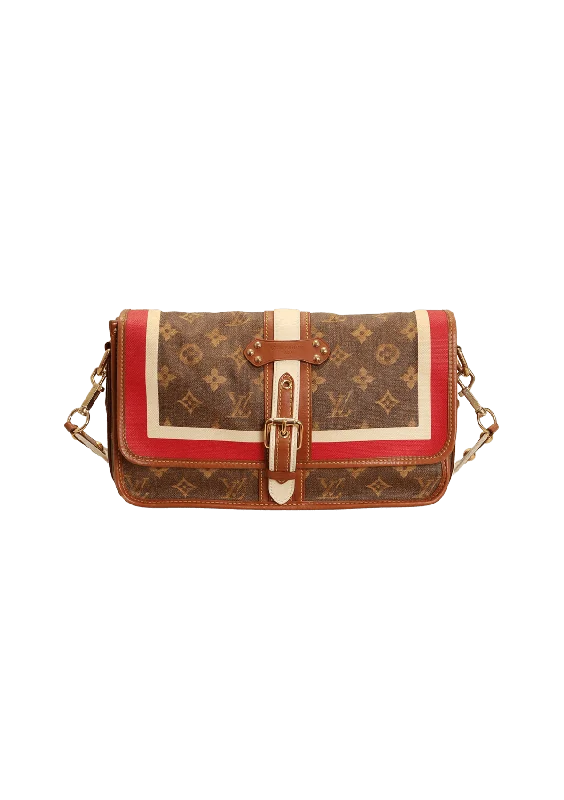 The Best Handbag Offers Are HereElevated Casual Discounts LIMITED EDITION MONOGRAM TISSE PORTE RAYURES CLUTCH