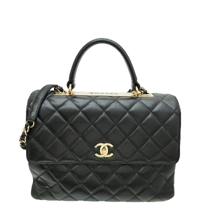 The Perfect Bag Sale For A Seasonal RefreshLuxury Bags With Premium Materials And Craftsmanship Chanel Black CC Trendy Large Flap Bag The Perfect Bag Sale For A Seasonal RefreshLuxury Bags With Premium Materials And Craftsmanship Chanel Black CC Trendy Large Flap Bag