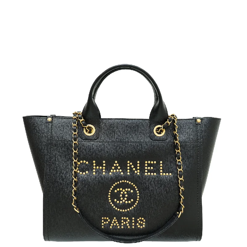  Unmissable Deals On High-Quality Designer BagsAffordable Bags For Budget Shoppers Chanel Black CC Deauville Studded Medium Bag