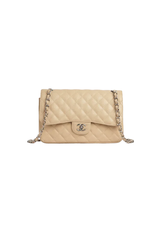  Trendy Backpacks With Big DiscountsProfessional Bags With Office Discounts JUMBO CLASSIC DOUBLE FLAP CAVIAR