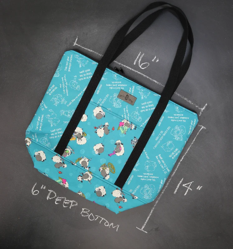  Trendy & Timeless Bags, Now On SalePolished Style Deals Reversible Hither Thither Tote Bag in Crafting Sheeple