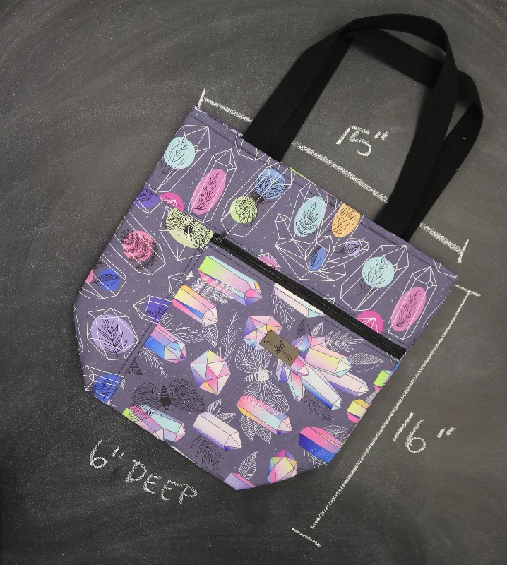 Elegant Bags, Limited Stock AvailableCompact Bags For Minimalist Travelers Worth Doing Library Tote in Crystal Magic Elegant Bags, Limited Stock AvailableCompact Bags For Minimalist Travelers Worth Doing Library Tote in Crystal Magic