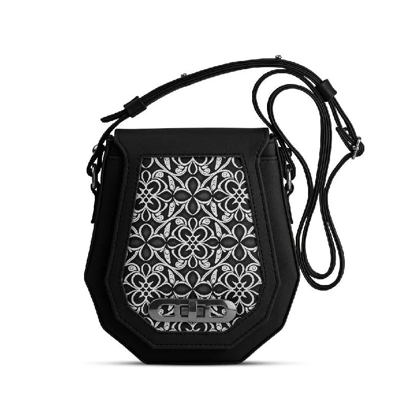  Flash Sale On HandbagsAvant-Garde Style Promotions Black Polygon Crossbags Glow