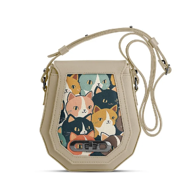  Chic Handbags At Special Promotional PricesSummer Deals Beige Polygon Crossbags Kitties