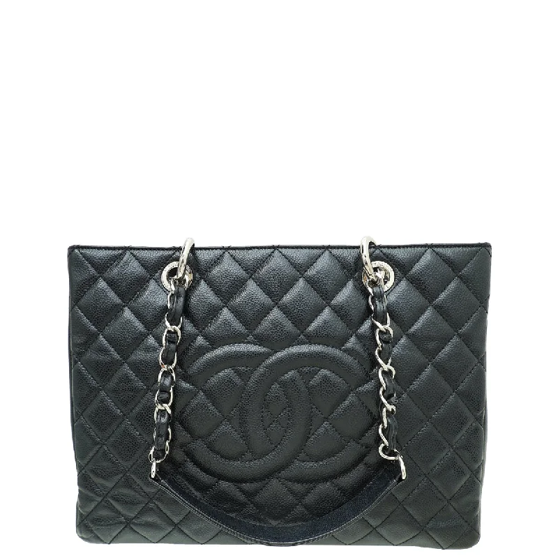 Affordable Elegance, Grab Yours NowBags For Minimalist And Functional Design Chanel Black CC GST Medium Tote Bag