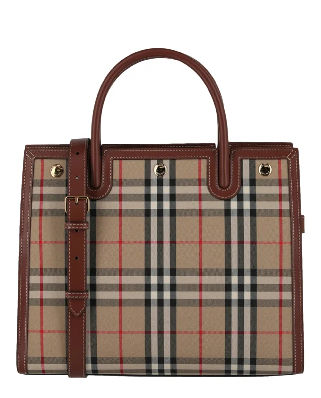  Designer Bags At Lower PricesCheck Print Tote Bag