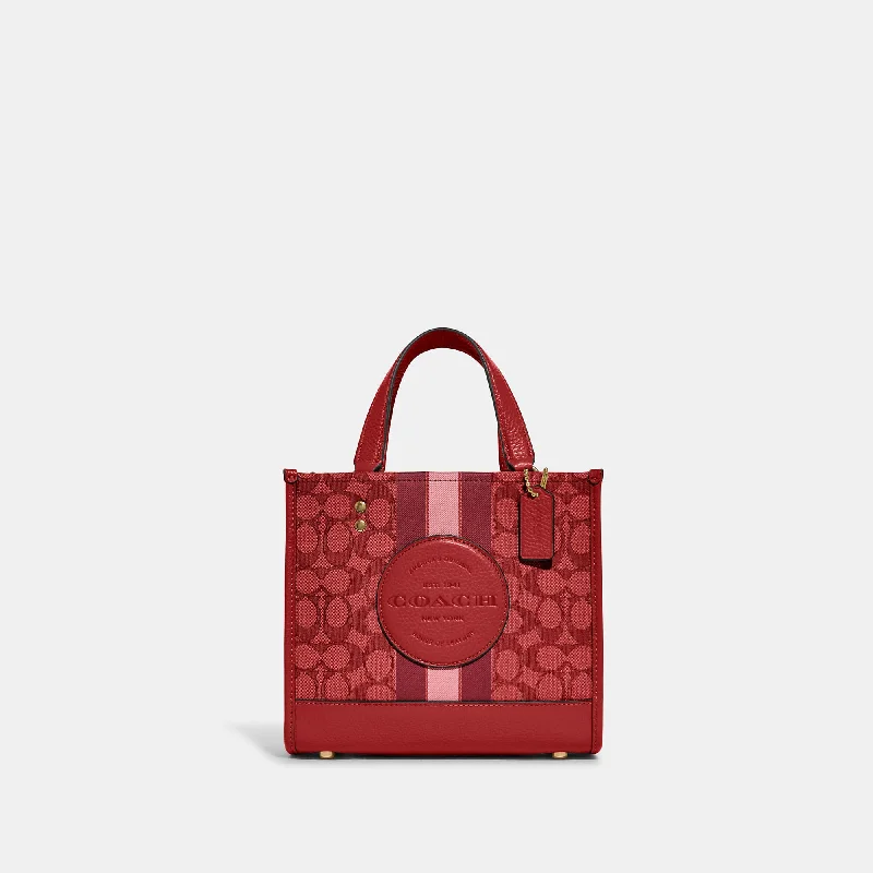  Grab Stylish Bags Before They Sell OutCoach Outlet Dempsey Tote 22 In Signature Jacquard With Stripe And Coach Patch