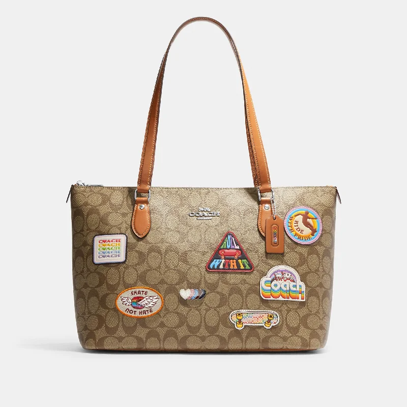 The Perfect Bag Sale For A Seasonal RefreshCoach Outlet Gallery Tote In Signature Canvas With Patches The Perfect Bag Sale For A Seasonal RefreshCoach Outlet Gallery Tote In Signature Canvas With Patches