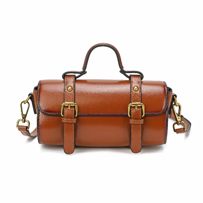  Elegant Purses At Clearance PricesTiffany & Fred Smooth Leather Barrel Shape Crossbow Bag