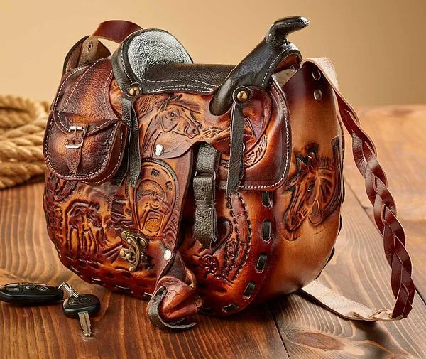  Luxury Meets Affordability – Shop Stunning Bags NowTooled Leather Saddle