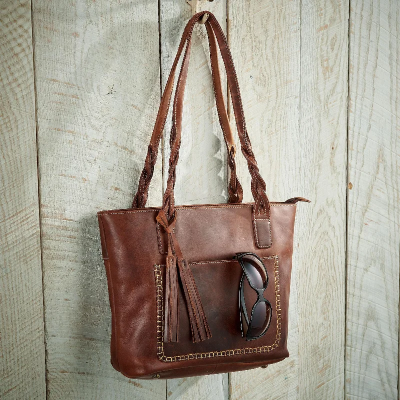  Best Bag Sale Of The SeasonBraided Brown Leather