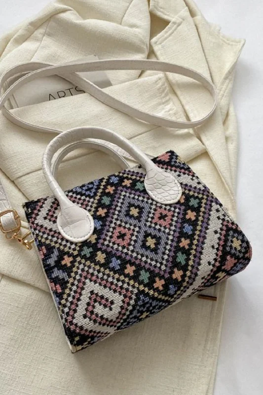 Statement Bags With Exclusive SavingsGeometric PU Leather Strap Handbag