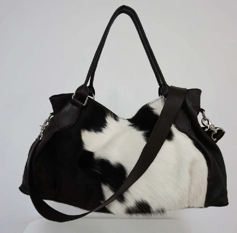  Limited-Stock Bag Clearance – HurryJuan Antonio Black and White Hair on Hide Handbag