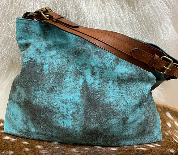  Luxury Handbags, Budget-FriendlyJuan Antonio Large Soft Leather Turquoise Tote