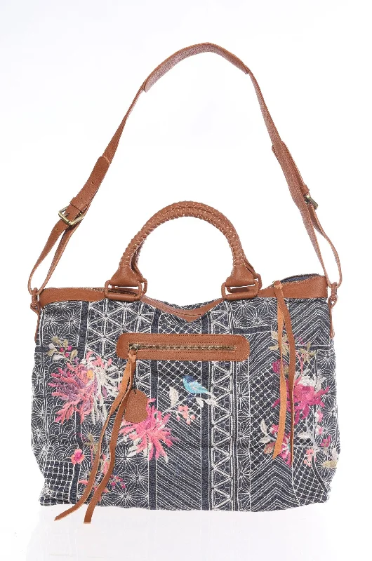  Must-Have Bags, Big DiscountsJohnny Was Workshop Denim Blue Viviana Overnight Bag Boho Chic W05922