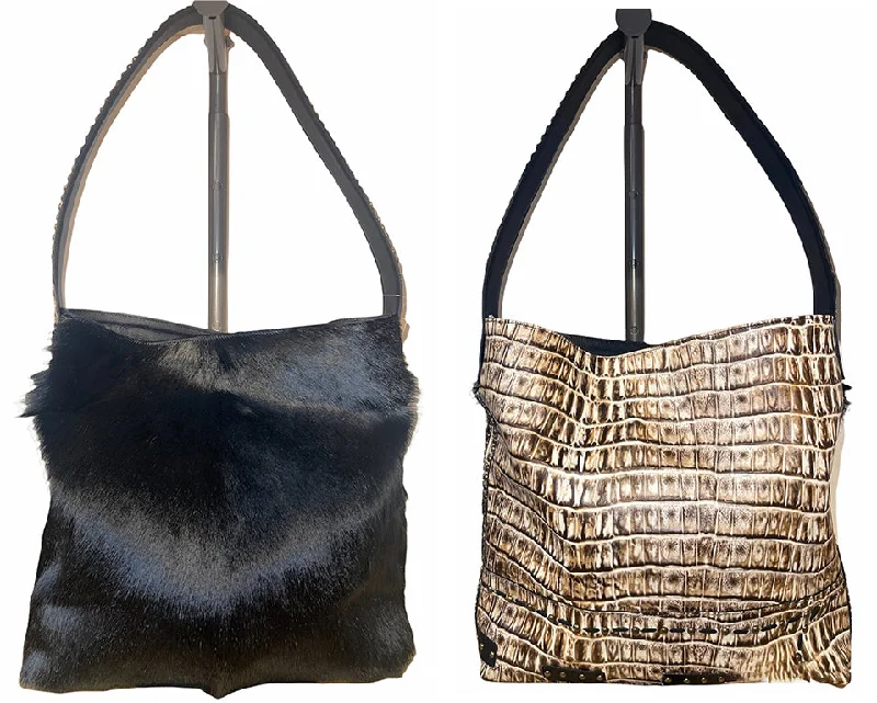  Trendy Handbags At Limited-Time DiscountsJuan Antonio Black Antelope Hobo Bag