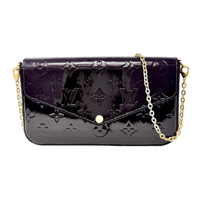  Stylish Handbags At Unbeatable DiscountsLouis Vuitton Monogram Deep Dark Plum Vernis Felicie Crossbody
