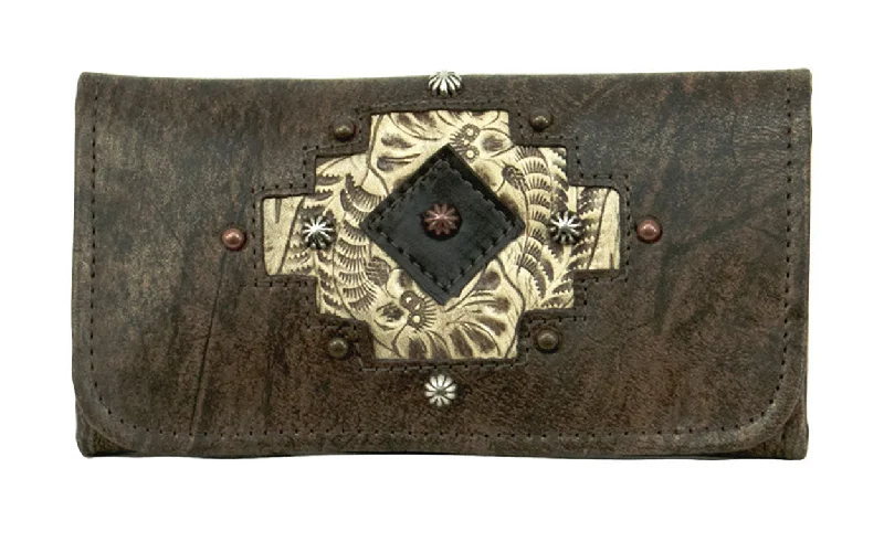  Must-Have Bags, Big DiscountsNavajo Soul Tri-Fold Wallet - Charcoal Brown
