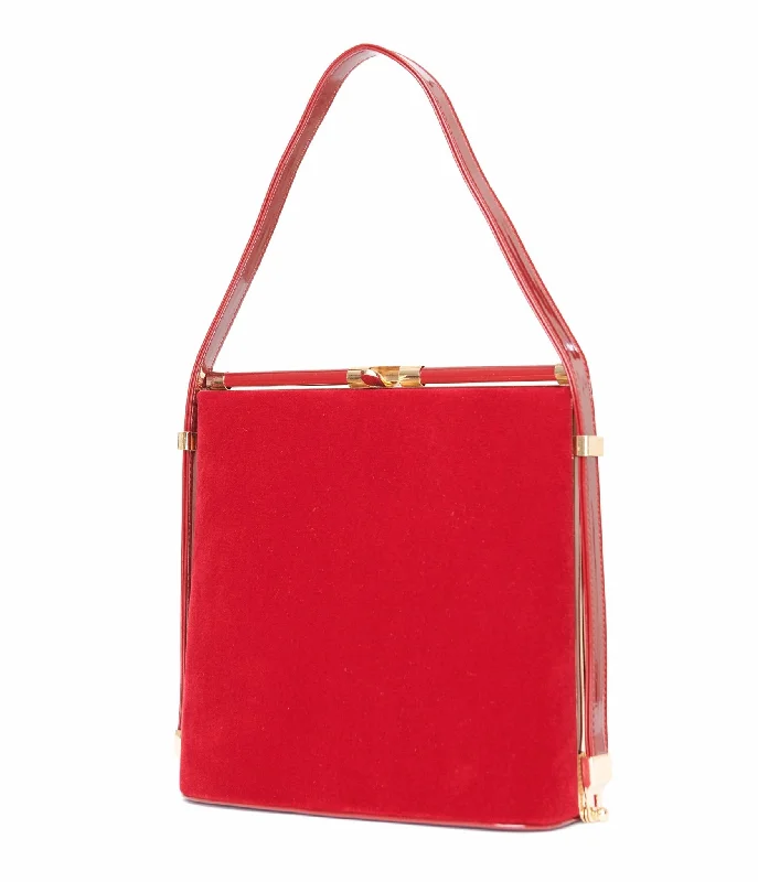  Timeless Handbags, Flash SaleRoyal Monk 1950s Burgundy Velvet Felicia Handbag