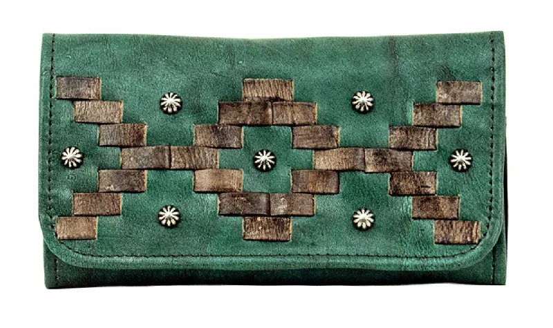 Timeless Handbags Now At Special DiscountsTribal Weave Ladies' Tri-Fold Wallet - Turquoise Timeless Handbags Now At Special DiscountsTribal Weave Ladies' Tri-Fold Wallet - Turquoise