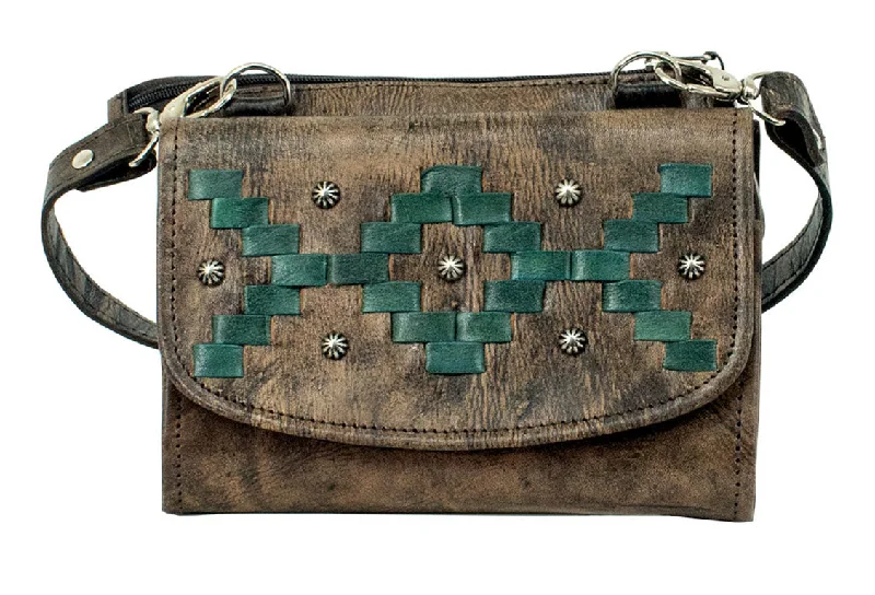 Limited-Time Sale On Trendy Handbags – Don't Miss OutTribal Weave Small Crossbody Bag/Wallet - Charcoal Brown Limited-Time Sale On Trendy Handbags – Don't Miss OutTribal Weave Small Crossbody Bag/Wallet - Charcoal Brown