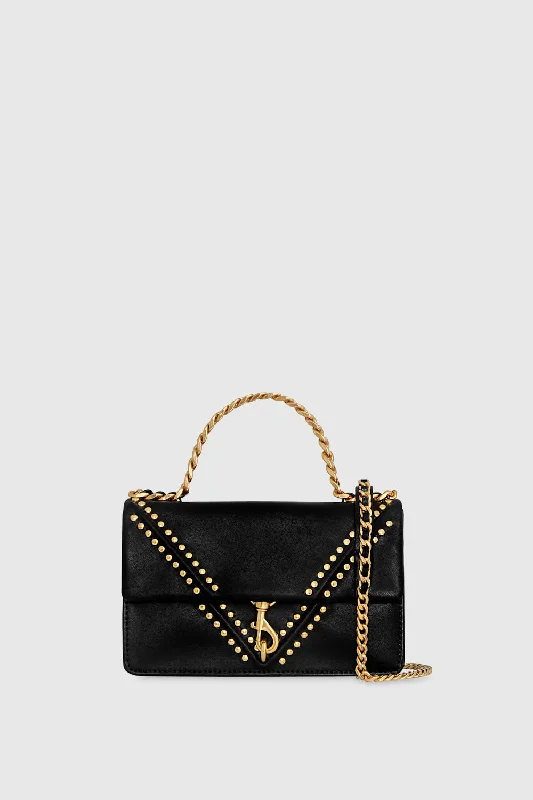  Don't Miss Out – Shop Fashionable Bags At Special RatesV Studded Wallet On Chain