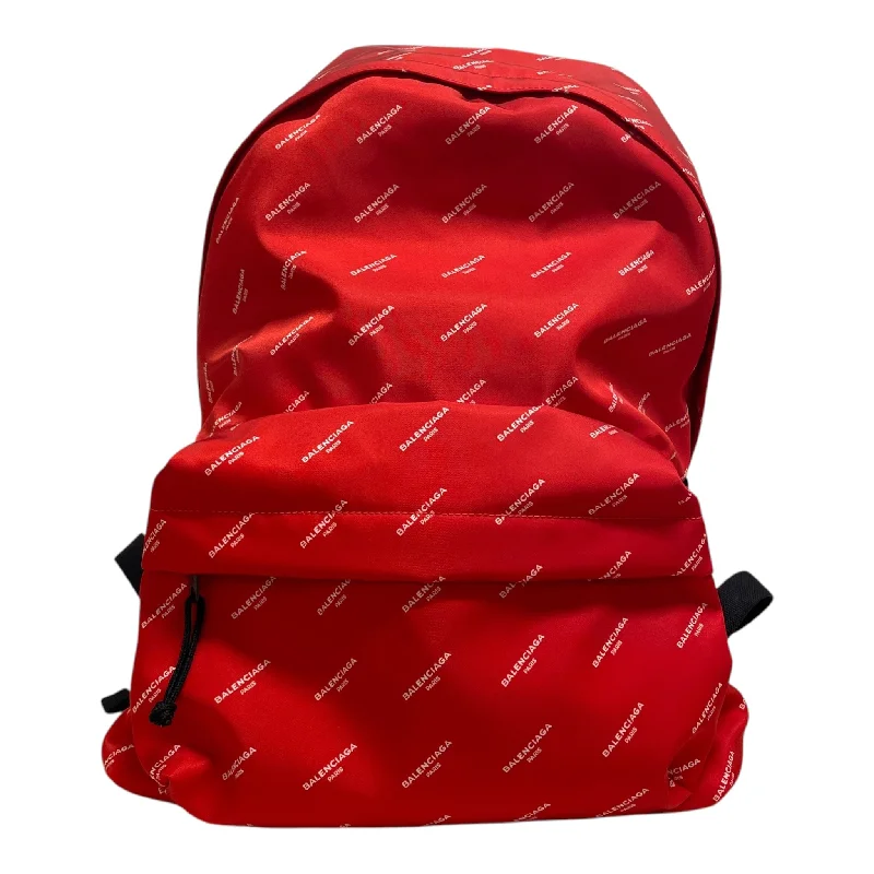  Stylish And Durable Handbags At Great ValueBALENCIAGA/Backpack/Monogram/Nylon/RED/logo bag