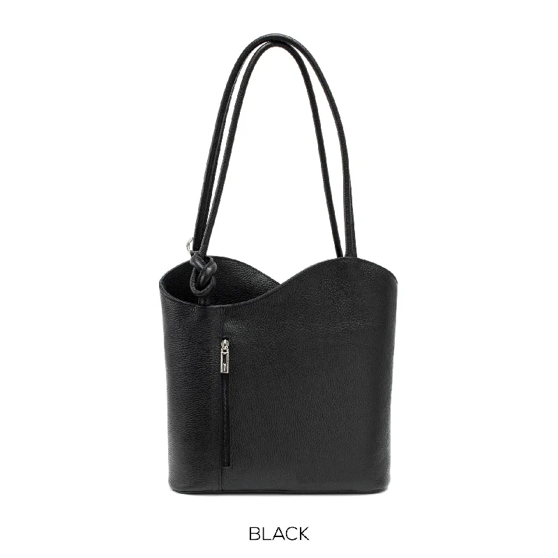  Unmissable Deals On High-Quality Designer BagsBlack Shoulder Bag Convertable to Backpack