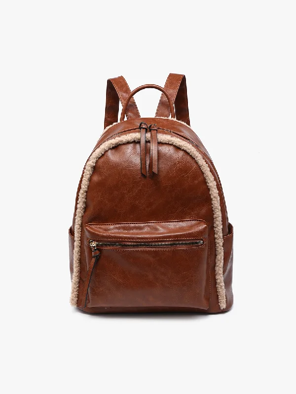  Best Deals On Premium HandbagsBria Vegan Sherpa Trim Backpack