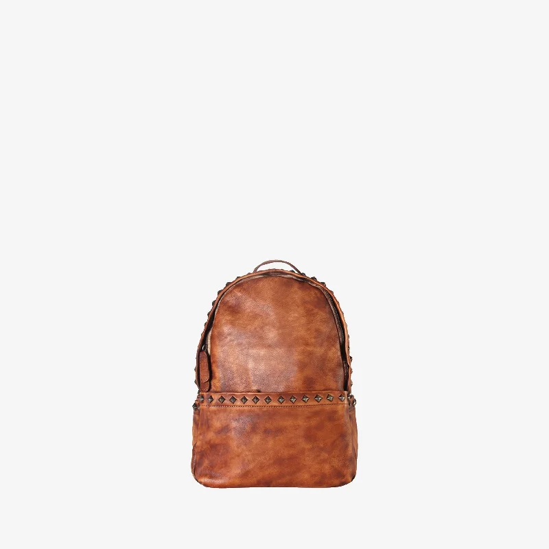  Don't Miss Out – Handbag DiscountsGenuine Leather Studded Simple Backpack