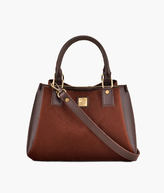  Trendy Purses With Limited-Time OffersDark brown suede mini bag