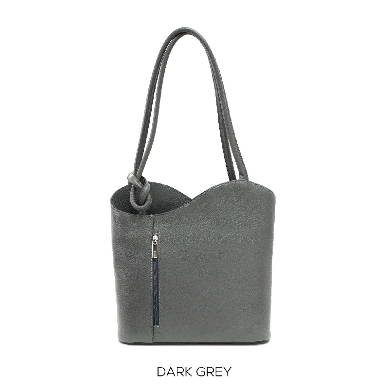  Everyday Handbags At Wallet-Friendly PricesDark Grey Shoulder Bag Convertable to Backpack